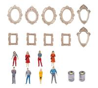 Mini Cornici Museo Scatola con silhouette mini museo fai-da-te, display di memoria personalizzato, regalo creativo for matrimonio, compleanno, San Valentino(L)