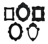 Mini Cornici Set da 5 Mini Portaritratti in Resina Effetto Antico