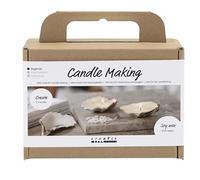 Mini Craft Kit Candle Making , off white, Soy candles, 1 pack