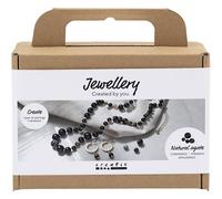 Mini Craft Kit Jewellery, Necklace and Earrings, Black, White, 1 Pack