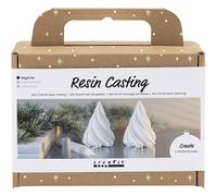Mini Craft Kit Resin Casting - Create Mini Christmas Trees in Snow White - Begin