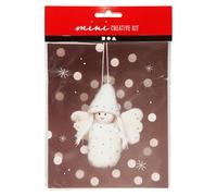 Mini Creative Kit - Make Your Own Hanging Angel Christmas Tree Decoration White