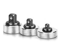 Mini Cricchetto Da Dito, 3 Pezzi Reversibile Chiave A Cricchetto Da Palmo 1/4" 3/8" 1/2", Diametro: 38mm, CW CCW Cricchetti Palmare Thumb Finger Ratchet Wrench Per Spazi Ristretti