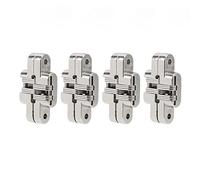 Mini Croce Hidden Hingden A lega di zinco in lega 180 gradi invisibile cerniera invisibile per il connettore della porta pieghevole di gioielli 4pcs