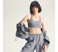 Mini crop top da running con stampa adidas by Stella McCartney Light Solid Grey / Onix S