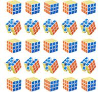 Mini Cubo Magico 3X3, 24 Pezzi Cubo di Velocità 3x3 Speedcube, Stickerless Speed Cube, Puzzle 3D, Cube Original, per Feste e Premi per la Classe