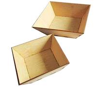 Mini Cubo Per Snacks 5X5X2 Cm Naturale Bamboo - 100 Unità