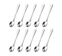 Mini cucchiai da 10 pezzi, Cute Cucchiaio per spezie in acciaio inossidabile, cucchiaio creativo in metallo, mini cucchiaio multifunzionale, comodo cucchiaio da sale, stoviglie da cucina