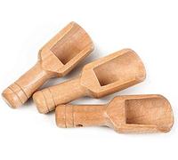 Mini cucchiaio in legno con manico rotondo per il bagno, manico in legno, accessori da cucina per spezie, frutta secca, cucchiaio per farina di sale Durability