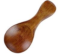 Mini cucchiaio in legno fatto a mano con manico corto, può essere utilizzato per spezie, condimenti, zucchero, miele, caffè, tè, senape, ghiaccio, lattine di latte in polvere. Lavorazione alla moda