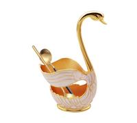 Mini cucchiaio Swan Base Holder Squisito Swan Forma di Cigno in lega | Supporto per posate da caffè e cucchiai, antiruggine, per casa, cucina, bar, ristorante, tavolo da pranzo