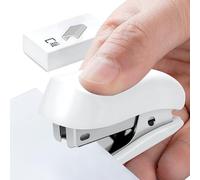 Mini cucitrice con graffette - 12 fogli di foglio cucitrice | Strumento di rilegatura della carta portatile per ufficio, scuola, classe, studio, viaggi, lavoro all'aperto, organizzazione degli
