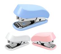 Mini cucitrice con punto base, praticità e convenienza, ABS+ ferro, nuovo cucitrice carina, aggiornamento portatile portatile con funzione di rimozione, per uffici, scuole, aule
