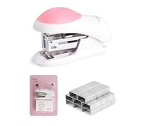 Mini Cucitrice Portatile,Cucitrice Manuale per Ufficio Spillatrice Piccola con Levapunti Incorporato Confezione con Graffette Ideale per Scuole Lavoro e Famiglie Fatta a Mano