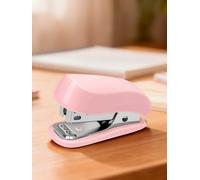 Mini cucitrice, rosa, piccola cucitrice da scrivania con levapunti integrato, include 830 punti standard 24/6, funzionamento con una sola mano per casa, ufficio, scuola, capacità 12 fogli, 6,6 x 2,8 x