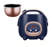 Mini cuociriso, capacità 1,8 l, pentola interna antiaderente, prenotazione 24h, ideale per cucinare riso e verdure al vapore per 1-8 persone
