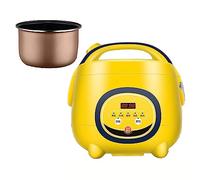 Mini cuociriso, capacità 1,8 l, pentola interna antiaderente, prenotazione 24h, ideale per cucinare riso e verdure al vapore per 1-8 persone