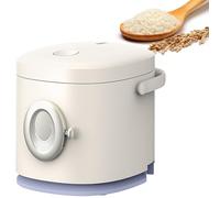 Mini Cuociriso Elettrico, Piccolo Vaporizzatore di Riso per 1-2 Persone con Timer e Funzione Mantieni Caldo, Pentola per Riso Portatile Multifunzionale per Casa, Cucina, Dormitorio e Ufficio