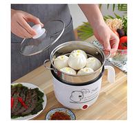 Mini cuociriso, Macchina for cucinare elettrica a singolo strato disponibile pentola calda multiuso cuociriso elettrico 1,8 l(White)