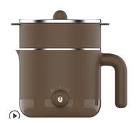 Mini cuociriso, Mini pentola elettrica multiuso portatile, cuociriso elettrico, macchina for cucinare, gialla(Brown)