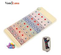 Mini cuscino per massaggio riscaldante in cristallo arcobaleno PEMF Photon Tappetino a infrarossi BioMat Guarigione elettromagnetica e viaggio spirituale 50 * 100 cm