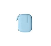 Mini custodia da trasporto per DJI Osmo Action 6 Fotocamera Borsa di stoccaggio custodia protettiva Scatola fotocamera di viaggio portatile con moschettino (Blu)