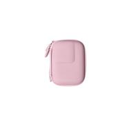Mini custodia da trasporto per DJI Osmo Action 6 Fotocamera Borsa di stoccaggio custodia protettiva Scatola fotocamera di viaggio portatile con moschettino (Rosa)