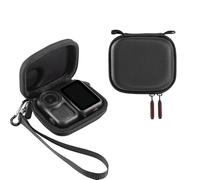 Mini custodia da trasporto per DJI Osmo Nano, custodia rigida in PU custodia protettiva per fotocamera da viaggio organizer portatile con moschettone e cordino per la mano accessori per fotocamera