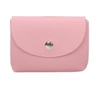 Mini custodia per denaro: pelle sintetica, design con ciottoli, piccola borsa con cerniera, profilo sottile, per i viaggi, durevole e morbido, superficie, rosa, Consulte la descripción