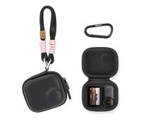 Mini custodia per DJI Osmo Nano, custodia da viaggio in pelle PU, custodia protettiva impermeabile portatile con cinturino da polso e moschettone per nano fotocamera, Nero , Mini custodia per DJI Osmo