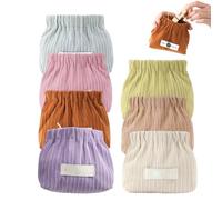 Mini custodia portatile magnetica a chiusura automatica, in velluto a coste elastico, organizer per accessori per capelli, porta accessori da viaggio per rossetto da donna, cravatta per capelli