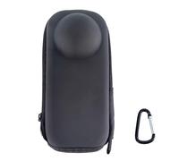 Mini custodia protettiva per fotocamera sportiva Insta360 X5 X4, organizer da viaggio, impermeabile, mezza cerniera, per accessori Insta360 X5 X4, nero e grigio, Nero , Unisex