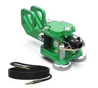 Mini CW Key Automatic Morse - Radio HAM Send Telegram Doppia Paddle Morse Code Key con corpo in alluminio Tre magneti al neodimio Base Verde