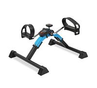 Mini cyclette, pedaliera, resistenza, bici pieghevole, for esercizi di braccia e gambe, fitness, ciclismo, con monitor LCD e resistenza regolabile