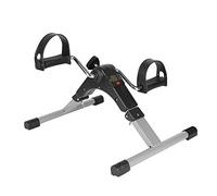 Mini Cyclette per Braccia e Gambe Pedale Esercitatore a Cicletta da Seduta Pedaliera Riabilitativa, Visualizzazione Dei Dati di Esercizi Multipli,37 * 50 * 23,5 cm (bianco e nero)