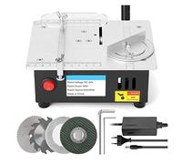 Mini da tavolo multifunzionale da tavolo elettrica Piccola utensile da taglio fai-da-te for uso domestico Macchina da taglio for tornio da banco for la lavorazione del legno,Facile da usare(S-2 Set)