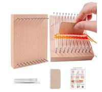 Mini da tessitura dal design compatto con strumenti adatti per una | lavoro web a casa, strumento originale per gli appassionati del fai da te, utile attrezzatura creativa per progetti