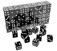 Mini dadi da 100 pcs set di dadi acrilici da 0, 2 pollici con punti bianchi, piccolo set portatile per il gioco da tavolo, insegnamento di matematica e bomboniere di feste