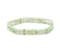 Mini Dainty Tiny Petite Seed Caviar Bead Impilare Rotondo Sfaccettato Genuine Pietra Preziosa Naturale Verde Chiaro Palla Di Giada Birmana Impilabile Filo Stretch Bracciale Per Donne Adolescente