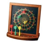 Mini Darts Gioco Da Tavolo - Legno Hevea - Con 6 Freccette Magnetiche