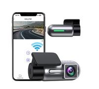 Mini Dash Cam WiFi FHD 1080P Telecamera Frontale for Auto, Modalità Parcheggio 24 Ore, WDR, Registrazione in Loop, G-Sensor, Controllo APP Black Box, Supporto Max 128 GB
