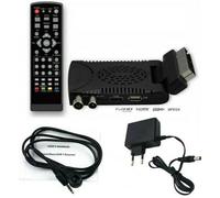 MINI DECODER DIGITALE TERRESTRE TV DVB T3 PIEGA 180° FULL HD 1080P 1920P SCART 3