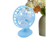 Mini Decorative Desk Fan, Vintage Style Mini Fan Model, 4 Inch Display Blower with Detailed Build, Material Miniature Blower, Collectible Desk with Classic, Home Decor for Office