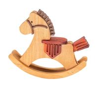 Mini decorazione da tavolo da tavolo letto a dondolo in legno a dondolo