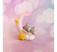 Mini decorazione per torta a forma di orso e luna, leggera, decorazione per la casa, regalo per bambini, ragazzi, ragazze, festa di compleanno, baby shower, matrimonio, accessori per bambini (rosa)