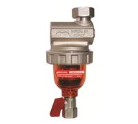 Mini defangatore magnetico in ottone con cartuccia inox Euroacque Compact EVO CO