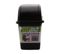 Mini della spazzatura per auto - della spazzatura per auto ABS nero 17 x 13,6 cm, secchio di stoccaggio interno resistente | per auto, camion, camion, veicoli, guida