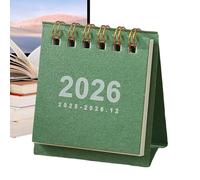 Mini Desk Calendar - 6,5 x 7 x 3 cm 2026 Portable Calendar | -Style Desktop Ornament - Paper | Check-In Plan, Office Home Desk Organizer, Compact Planner | Small Table Calendars Gift