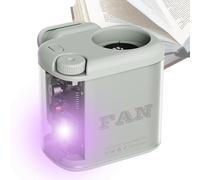 Mini Desk Fan, Adjustable Speeds, Quiet Clip Device, Rechargeable Cooling Tool, Compact Gear, Top Usage Accessory for Home Bedroom Office Travel Camping Hiking Fishing Beach Picnic Women Men and Kids