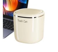 Mini Desk Trash Can - 5,51 Inch 2,6 l Press Top Waste Bin | Desktop Bin, Push-Down, Press-To-Open Lid.for Bathroom Kitchen, Bedroom Dorm Room Car and Indoor Outdoor Garbage